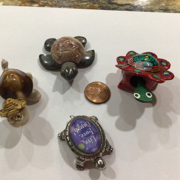 Five small turtle figurines - Picture 9 of 9